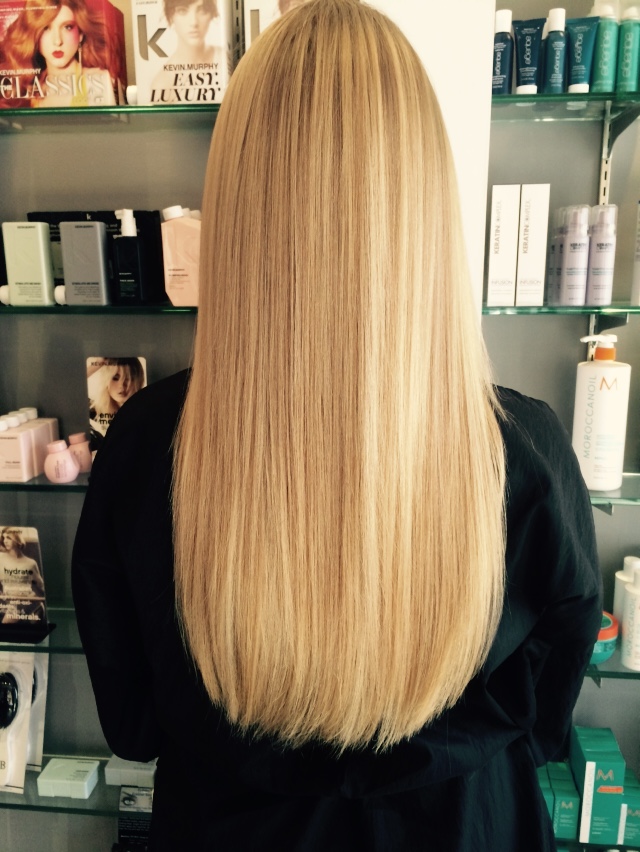 Hair extensions at Barron's London Salon, Buckhead Atlanta