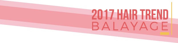 2017 hair trend - balayage divider graphic