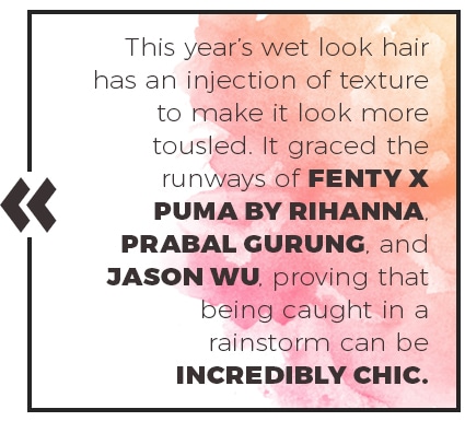 wet look hair quote