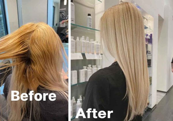 Colormelt Before and After Hair Color - Buckhead Atlanta