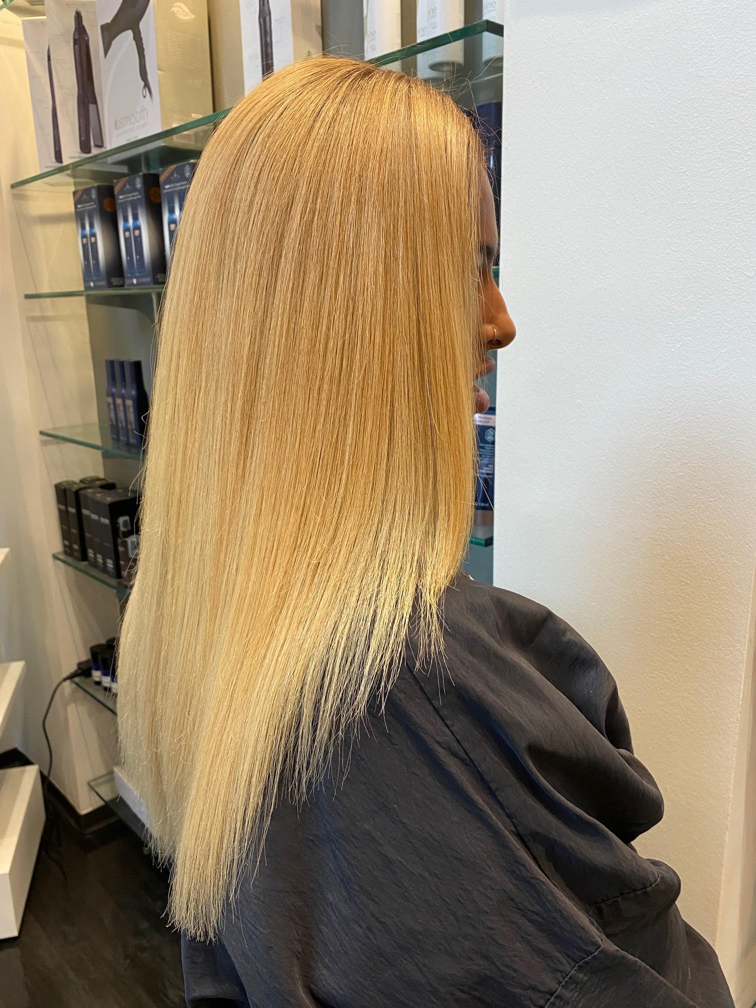 Hair colour correction result at Barron's London Salon, Buckhead Atlanta