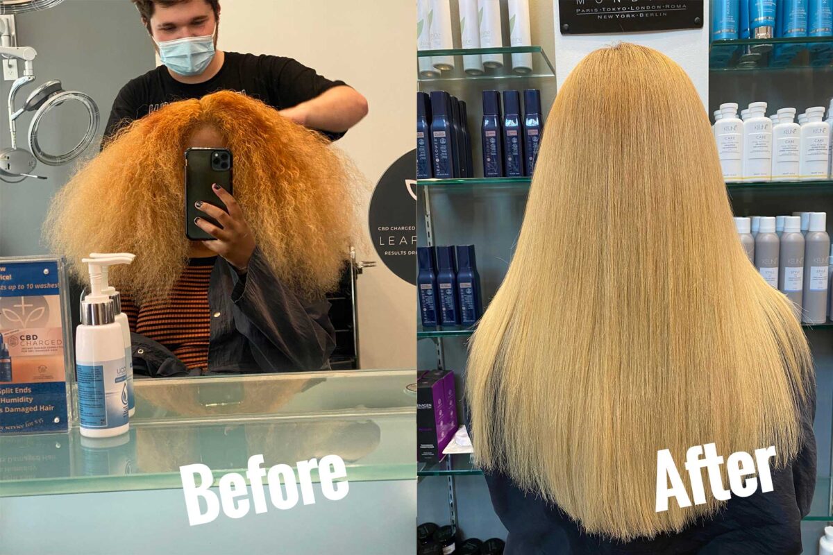 Corrective Color Before and After in Buckhead