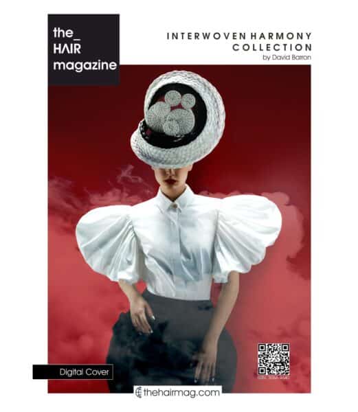Interwoven Harmony by David Barron on the digital cover of The Hair Mag