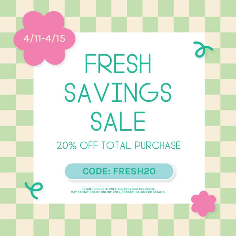 4/11-4/15/25 Fresh Savings Sale - 20% Off Total Purchase - Code: FRESH20