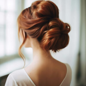 Wedding special occasion hairstyles for long hair look form back professional photography